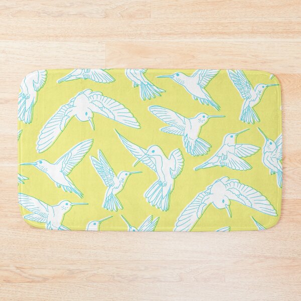 Item preview, Yellow Riso Hummingbirds designed and sold by Carolina Diaz.