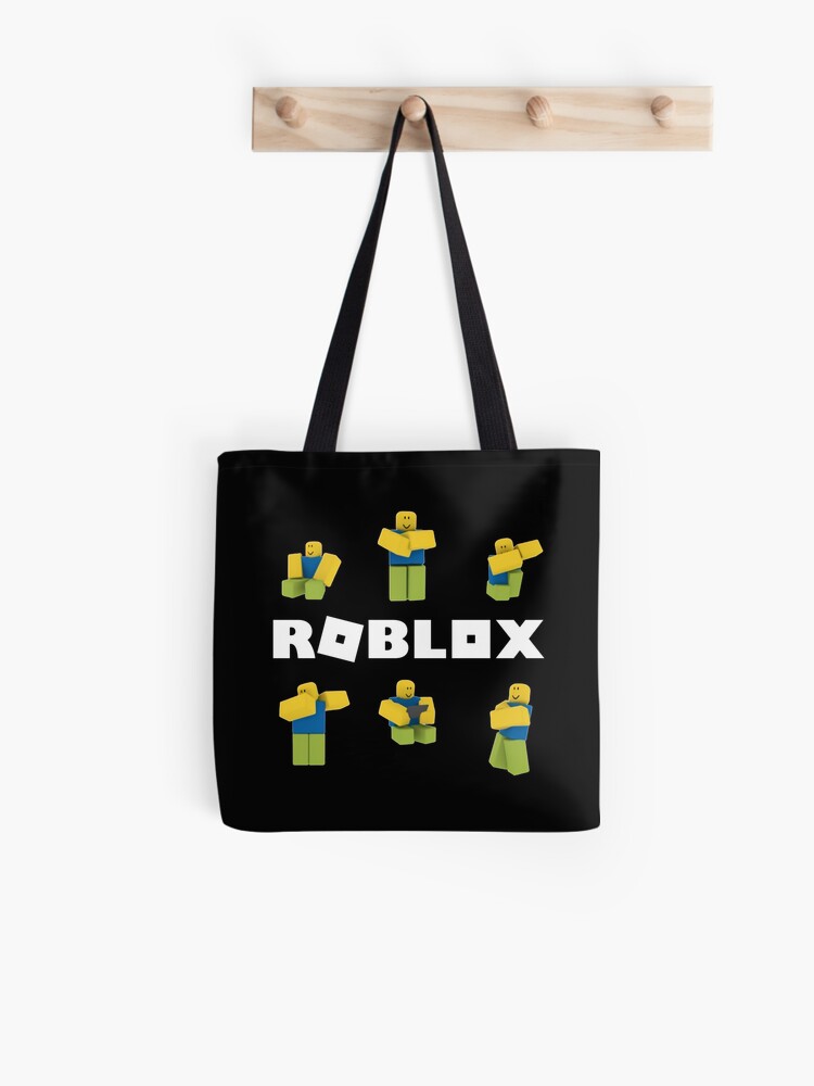 Roblox Noob Tote Bag By Nice Tees Redbubble - roblox noob in a bag roblox free jeans