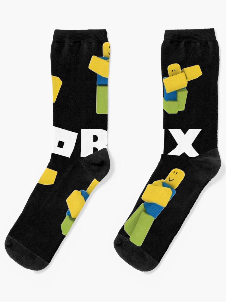 Roblox Noob Socks By Nice Tees Redbubble - roblox noob socks redbubble