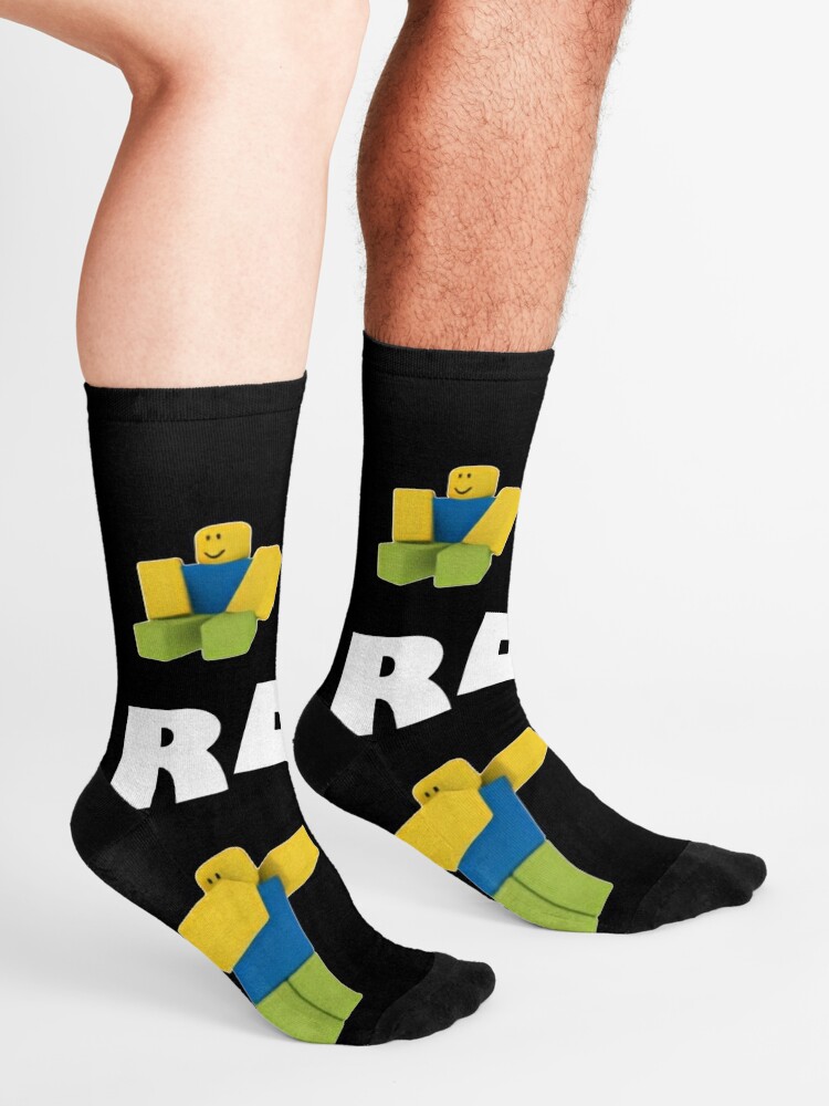 Roblox Noob Socks By Nice Tees Redbubble - roblox noob socks redbubble