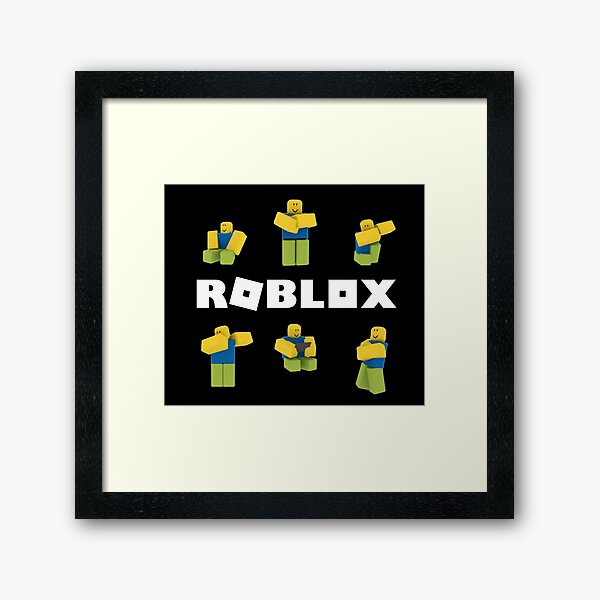 Roblox Noob Meme Framed Art Print By Raynana Redbubble - roblox its a noob guy by jenr8d designs seth roblox