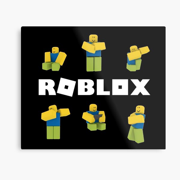 Noob Heavy Metal Print By Theresthisthing Redbubble - graffiti we are roblox noobs we deserve a humongous slice