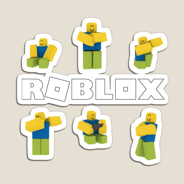 Roblox Noob Magnet By Nice Tees Redbubble - roblox oof x files