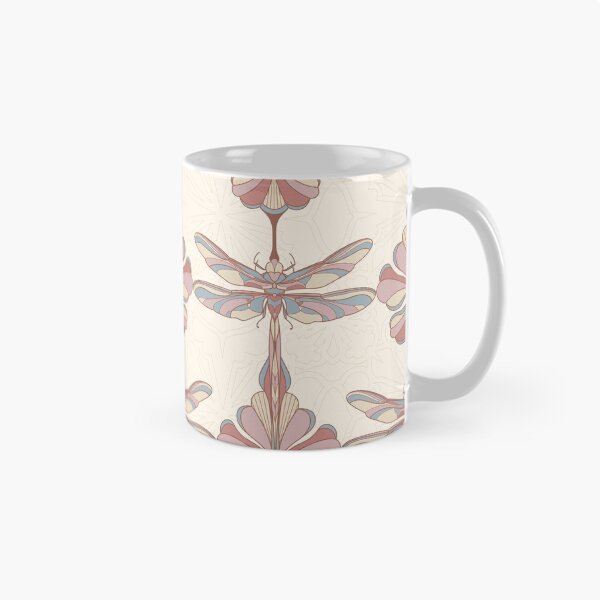 Item preview, Cream Dragonflies and Flowers designed and sold by Carolina Diaz.