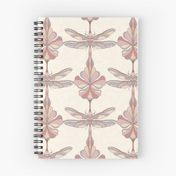 Item preview, Cream Dragonflies and Flowers designed and sold by Carolina Diaz.
