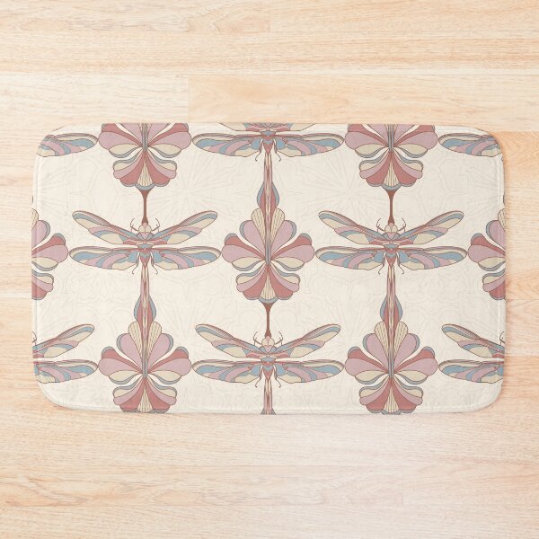 Item preview, Cream Dragonflies and Flowers designed and sold by Carolina Diaz.