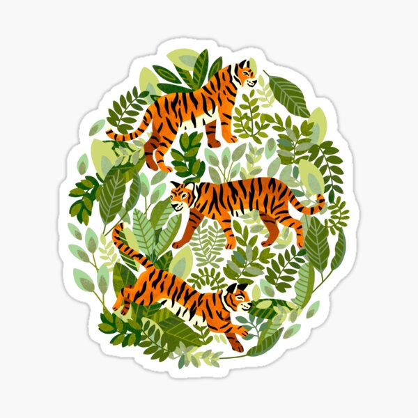 Bangel Tiger Jungle Sticker