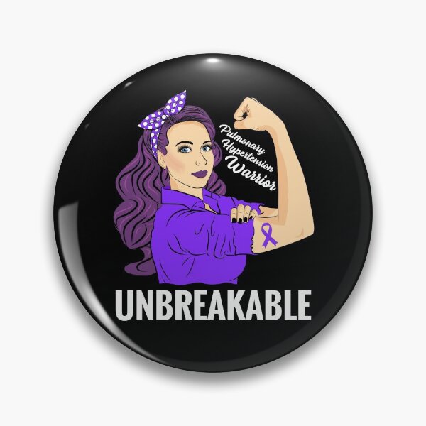 Item preview, Pulmonary Hypertension Warrior Unbreakable PH Awareness designed and sold by ZNOVANNA.