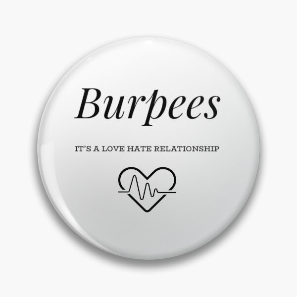 Item preview, Burpees, Love and hate! - Fun fitness wear designed and sold by Thread Collection.