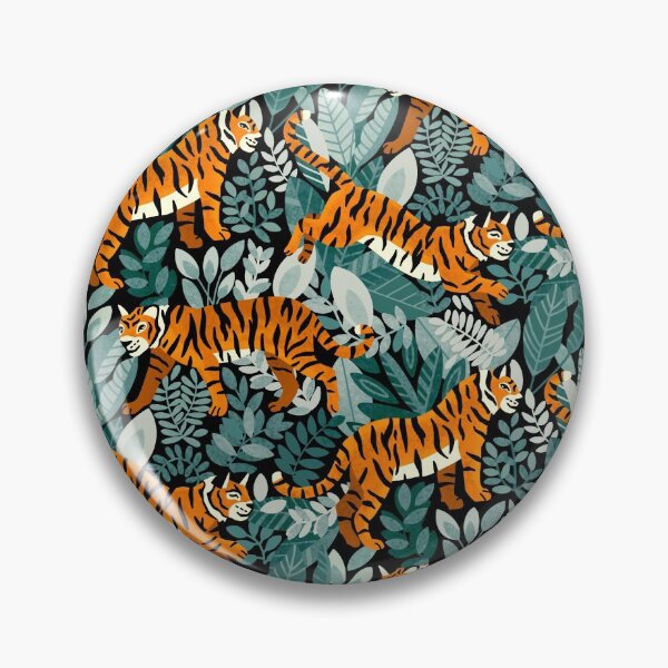 Item preview, Bengal Tiger Teal Jungle  designed and sold by TigaTiga.