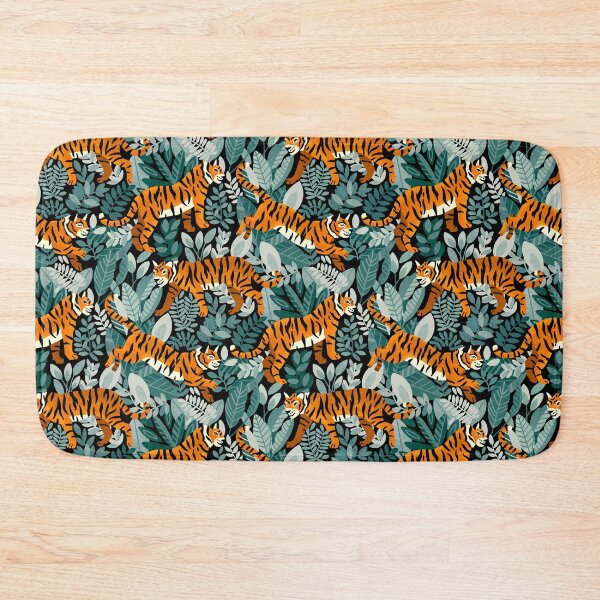Item preview, Bengal Tiger Teal Jungle  designed and sold by TigaTiga.