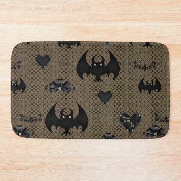 Item preview, Funny bat pattern with hearts designed and sold by nicky2342.