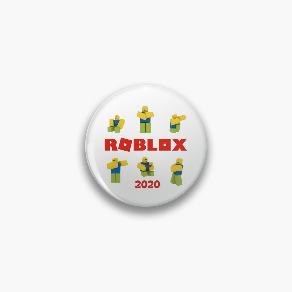Roblox Noob Pin By Nice Tees Redbubble - roblox pin badge roblox