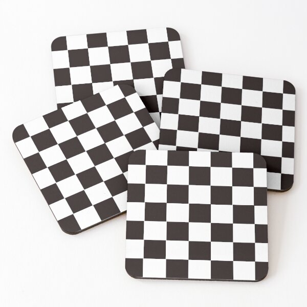 Item preview, Black and white square grid designed and sold by designInk.