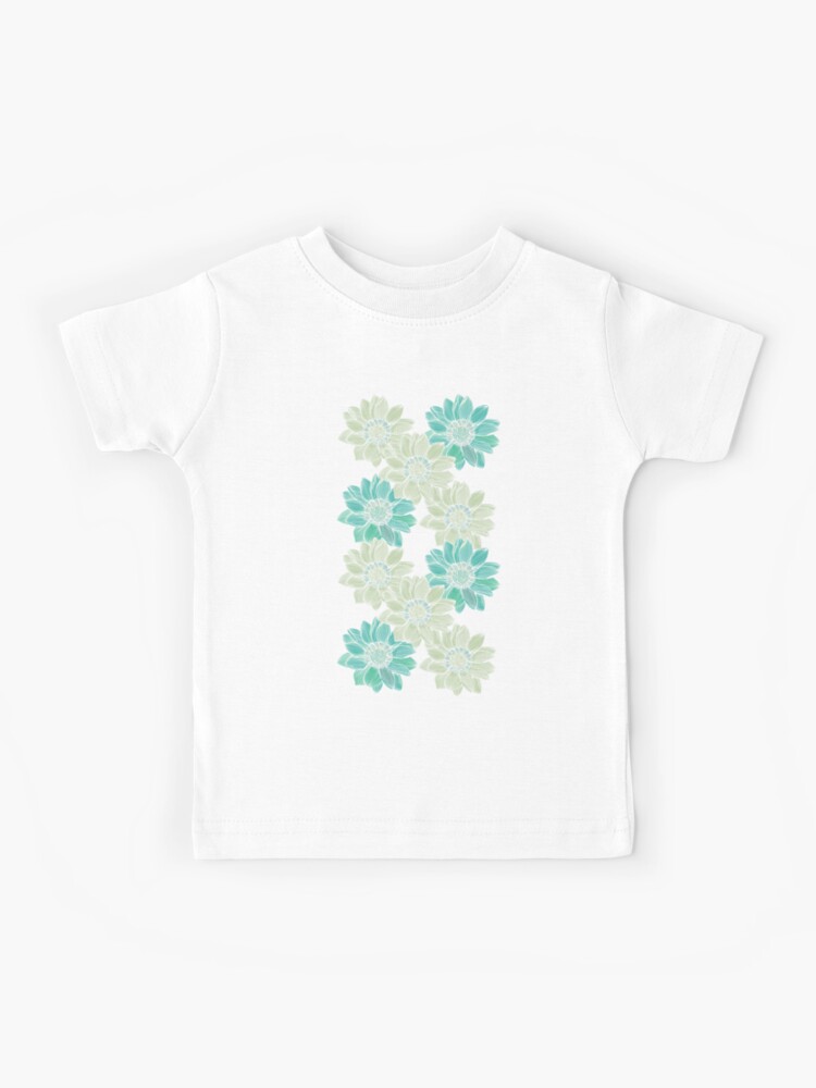 Forest Green Floral Pattern Forest Green Color Palette Kids T Shirt By Sketchbookjo Redbubble