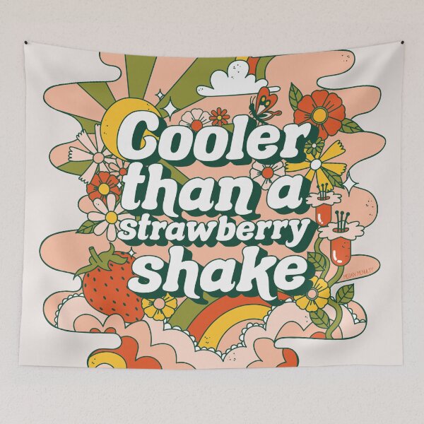 Item preview, Psychedelic Cooler than a strawberry - Borns inspired print designed and sold by Megan McNulty.