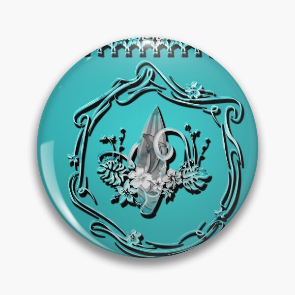 Item preview, Tropical design, surfboard with flowers designed and sold by nicky2342.