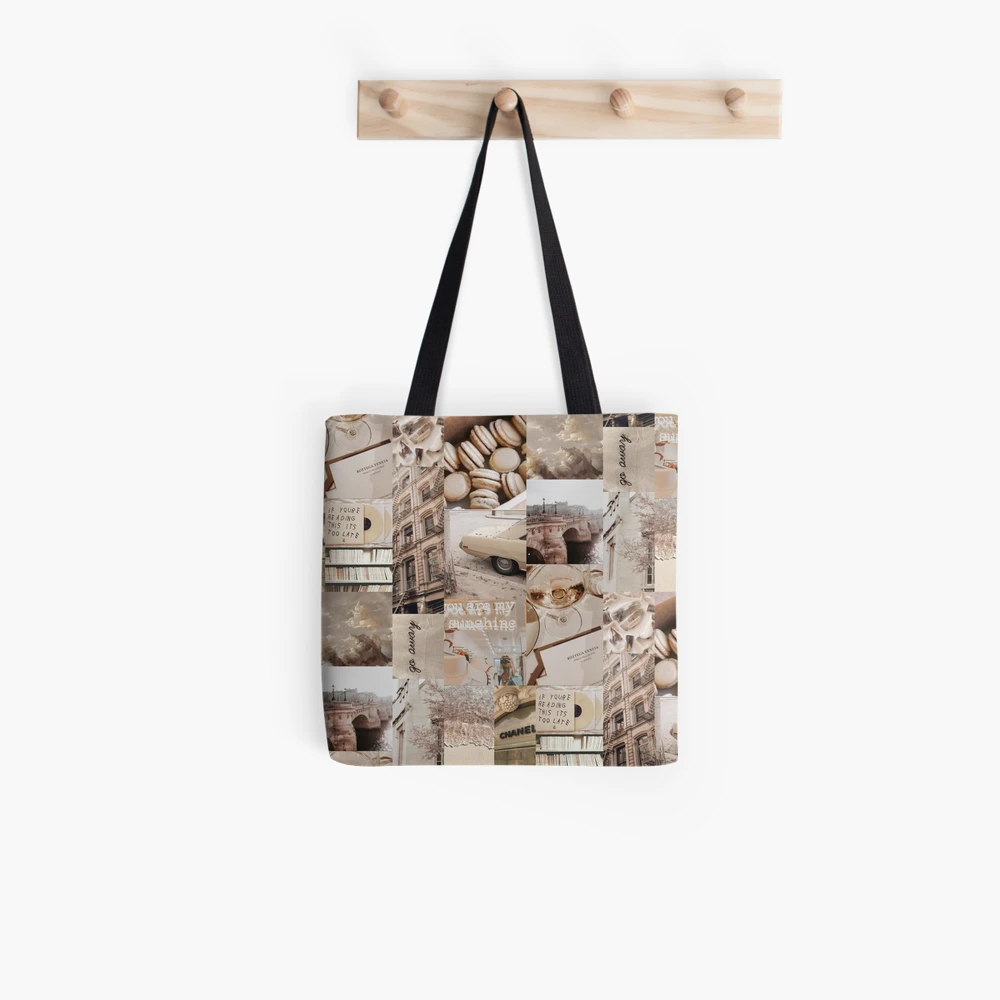 aesthetic beige collage  Tote Bag for Sale by jessicaj012006
