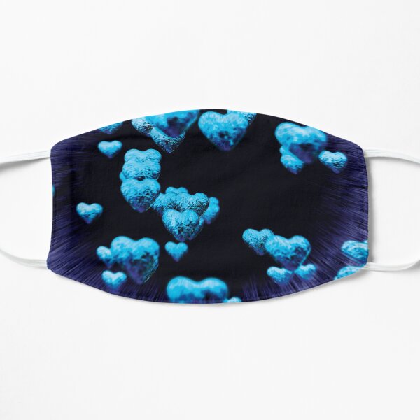 blue hearts Mask
