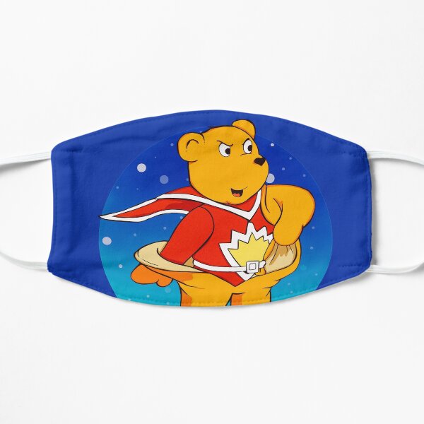 Superted the retro teddy bear Flat Mask