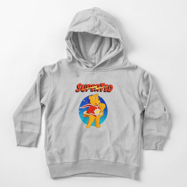 Superted the retro teddy bear Toddler Pullover Hoodie