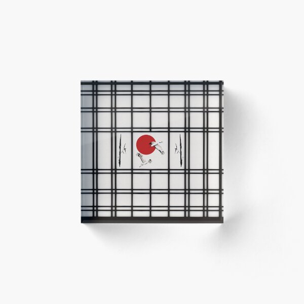 Shoji - crane flight Acrylic Block