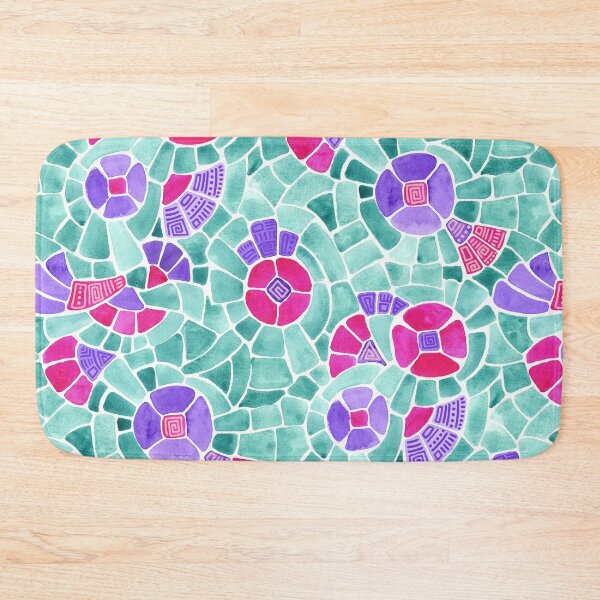 Item preview, Pink Mosaic Flowers designed and sold by Carolina Diaz.