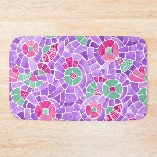 Item preview, Green Mosaic Flowers designed and sold by Carolina Diaz.