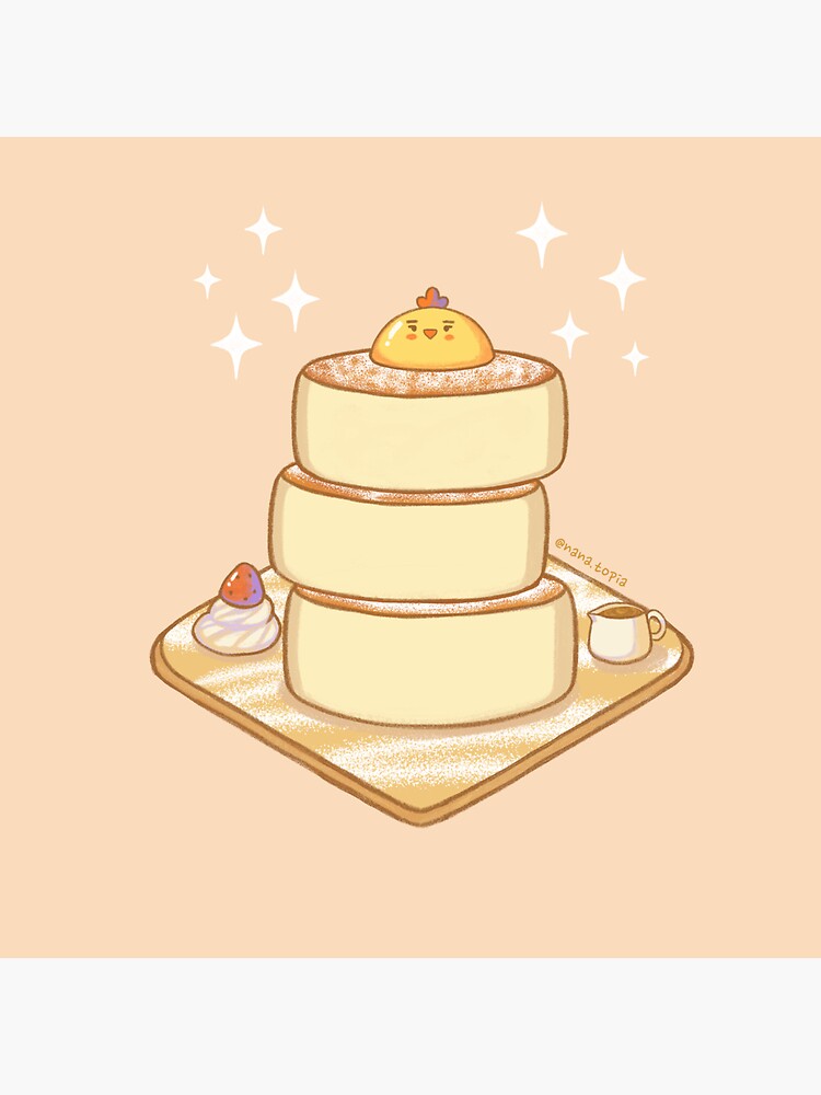 "Fluffy Japanese Pancake" Sticker for Sale by dehybi Redbubble