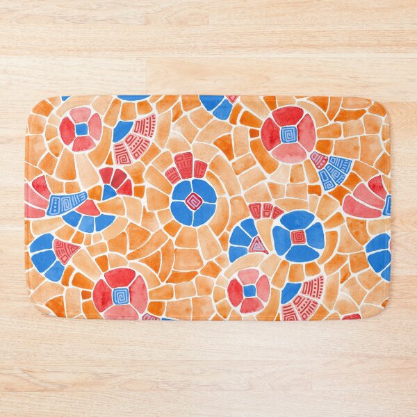 Item preview, Blue Mosaic Flowers designed and sold by Carolina Diaz.