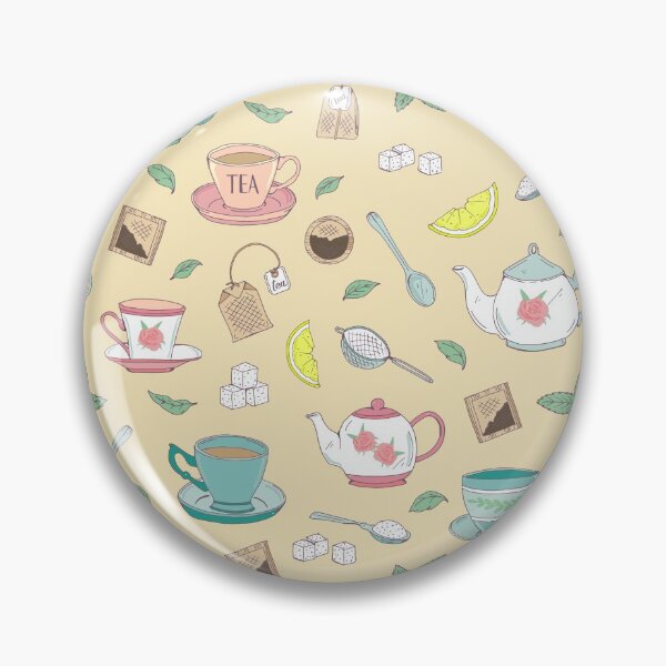 Item preview, British Tea Party Blush Vintage Tea Cups designed and sold by HotHibiscus.