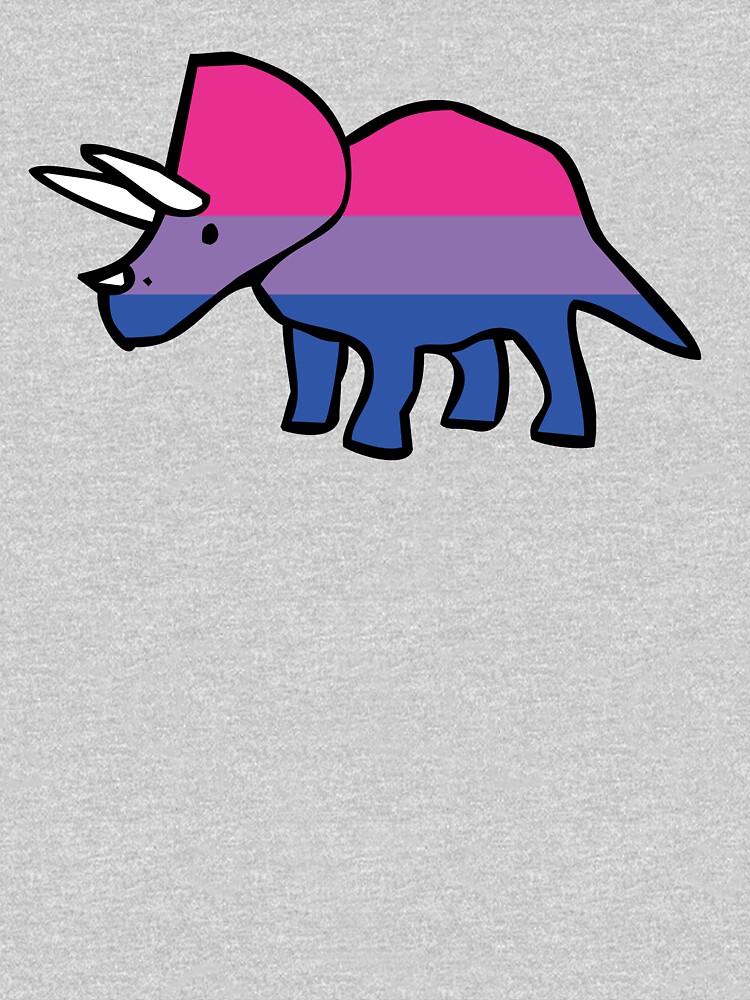 Thumbnail 3 of 3, Relaxed Fit T-Shirt, Biceratops (Bisexual Triceratops) designed and sold by jezkemp.