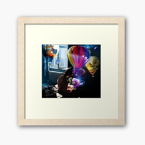 READING IN ISOLATION Framed Art Print