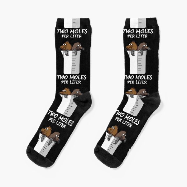 Química Dos moles por litro Calcetines