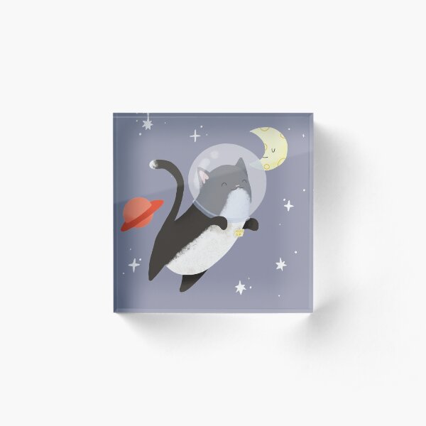 Space cat Acrylic Block