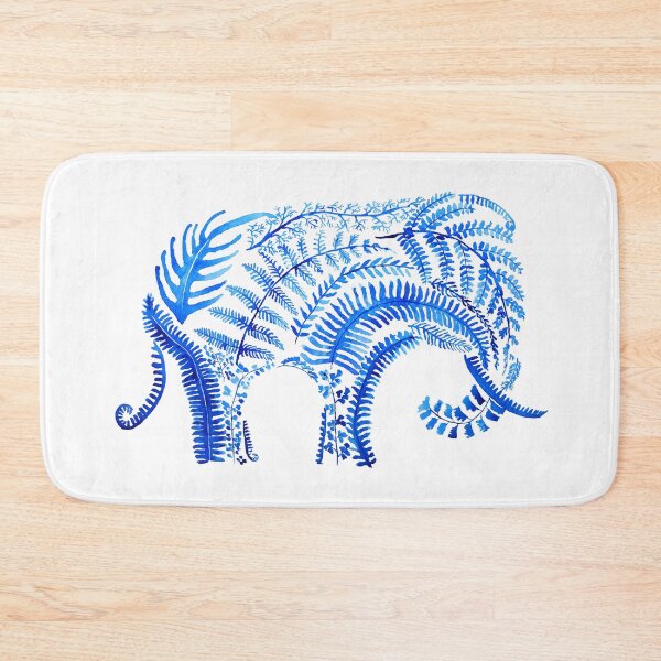 Item preview, hand painted blue elephant watercolor  designed and sold by ColorandColor.