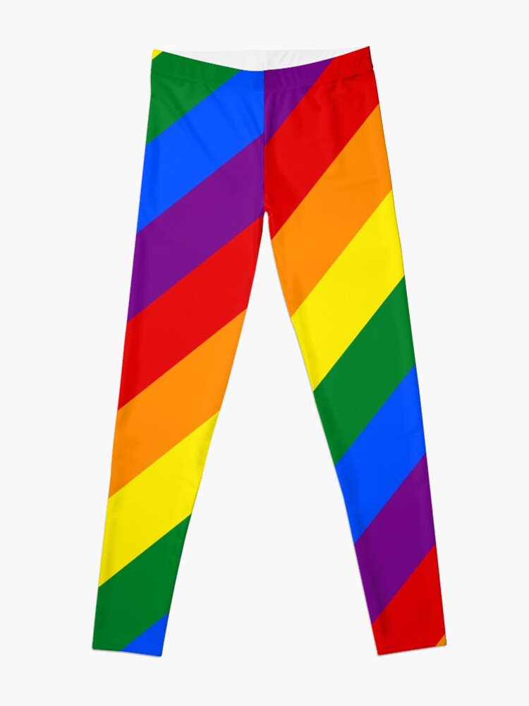 Disover Gay Pride Flag Stripes Leggings