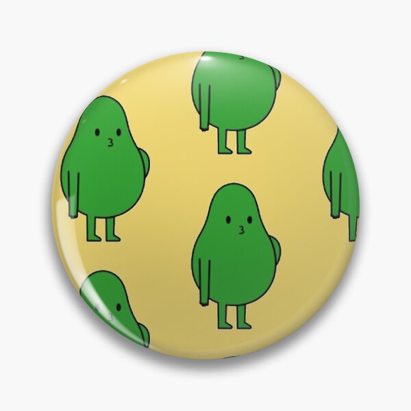 Item preview, Lindo patrón de aguacate Kawaii poco feliz designed and sold by Robert  Townsend.