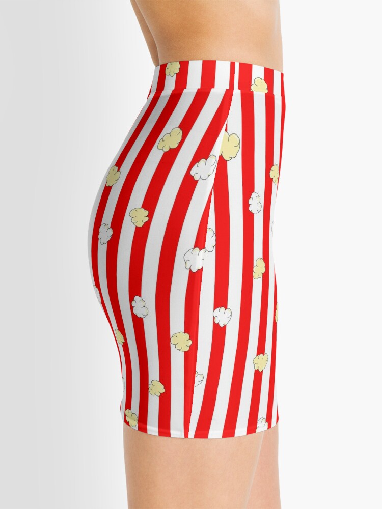 Alternate view of Popcorn Red Stripes Mini Skirt