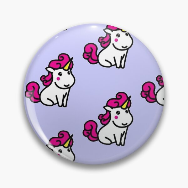 Item preview, Cute Happy Little Kawaii Pink Hair Unicorn Pattern designed and sold by Robert  Townsend.
