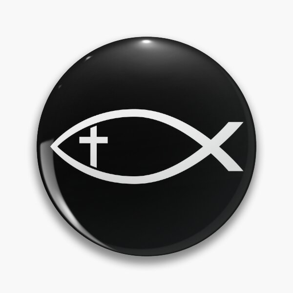 Item preview, Ichthus with Cross Christian Fish Symbol designed and sold by hobrath.