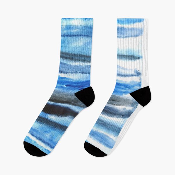Item preview, hand painted blue and black strokes  designed and sold by ColorandColor.