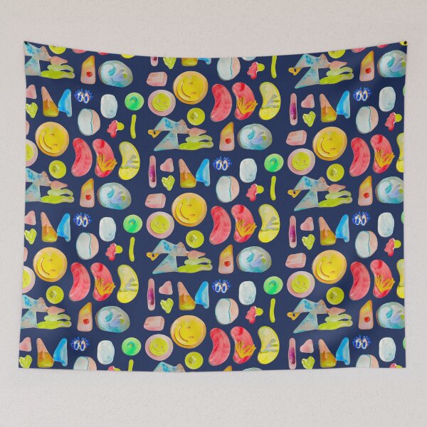 Item preview, ABSTRACT POP ART FUNNY FACE SHAPES designed and sold by super_shimizu.
