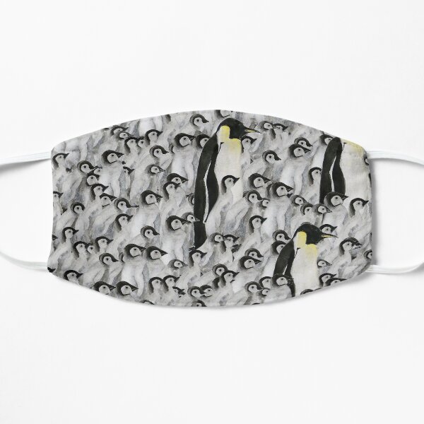penguins penguins and penguins Flat Mask