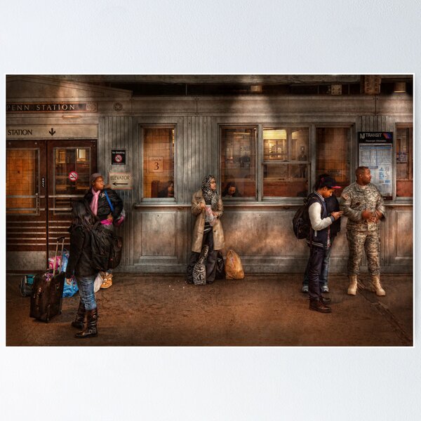 Item preview, Train - Station - Waiting for the next train designed and sold by Mike Savad Photography.