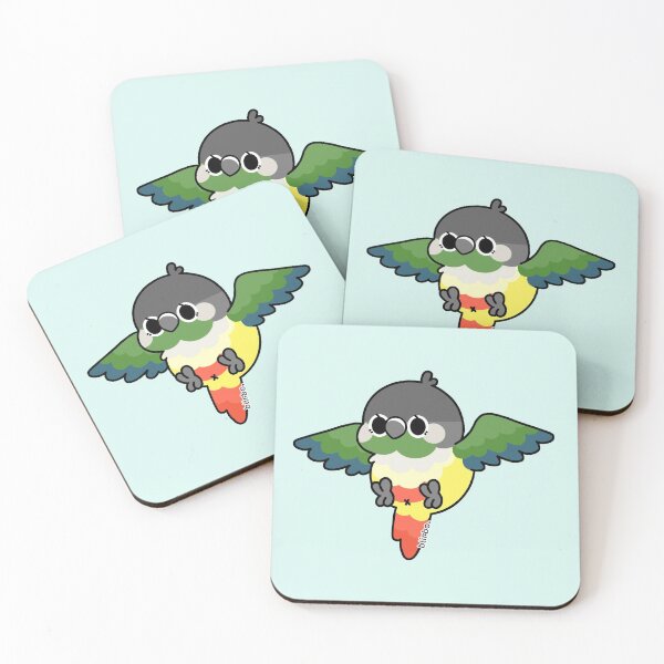 Item preview, Flying Conure - Yellow-Sided Green Cheek designed and sold by blirbos.