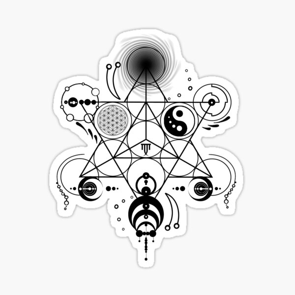 Sacred Geometry - Crop Circles - Manafold Art Sticker