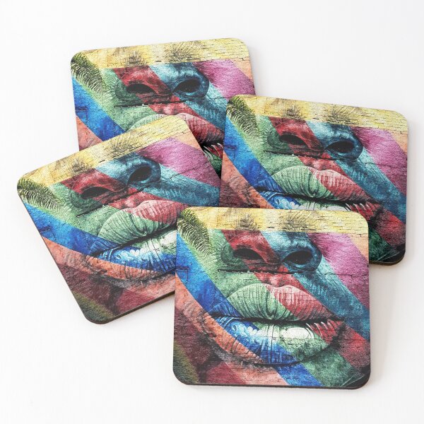 Item preview, Graffitu black woman colorful face mask colorful  designed and sold by Tropical Blood.