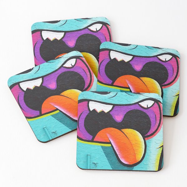 Item preview, Big mouth graffiti face mask  designed and sold by Tropical Blood.