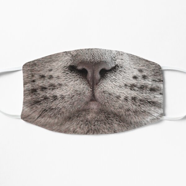 British Blue Cat Face Flat Mask